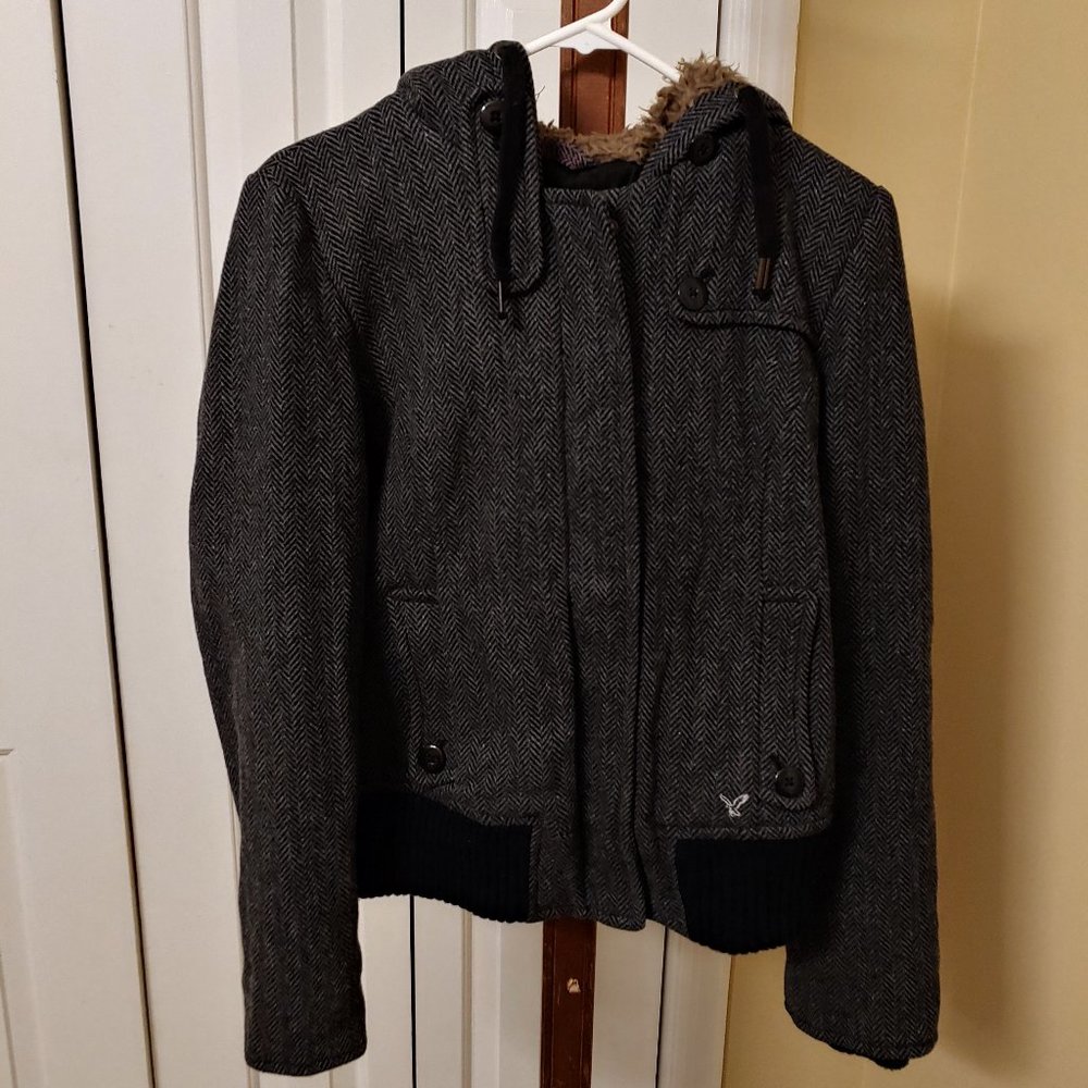 COPY - American Eagle Zipper Hood Coat POCKETS HP